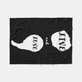 Semicolon Live and Liebe Suizidbewusstsein für Men Fleecedecke (Vorderseite (Horizontal))