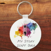 Semicolon - Meine Geschichte ist nicht vorbei Schlüsselanhänger (Vorderseite)