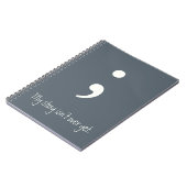 Semicolon / Meine Geschichte ist noch nicht vorbei Notizblock (Linke Seite)