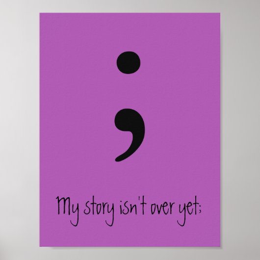 Semicolon / Meine Geschichte ist noch nicht vorbei Poster (Vorne)