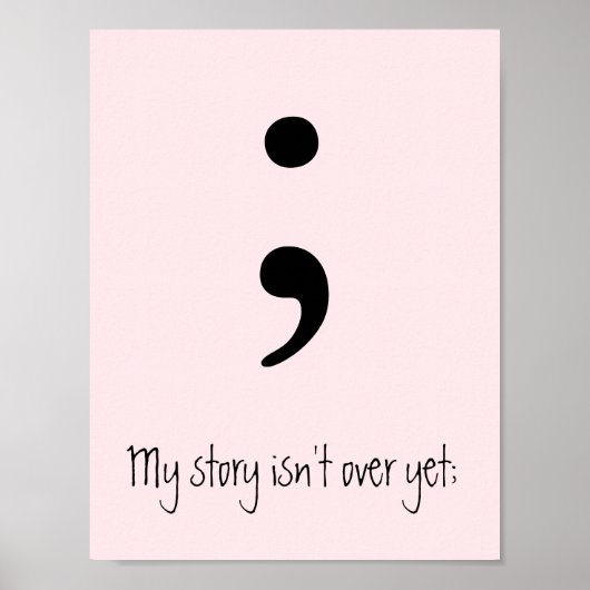 Semicolon / Meine Geschichte ist noch nicht vorbei Poster (Vorne)