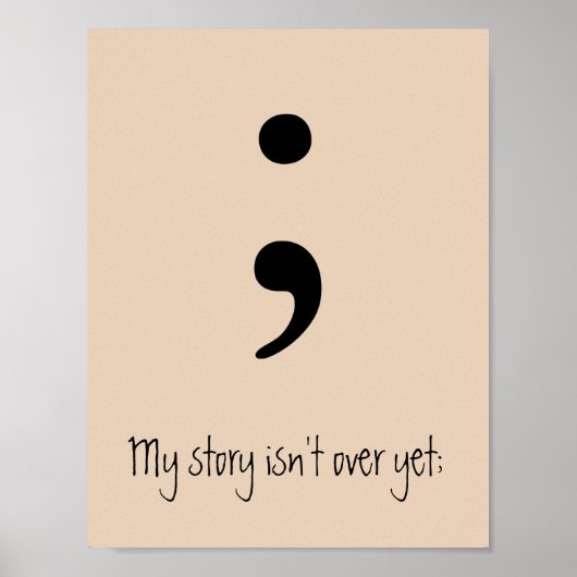Semicolon / Meine Geschichte ist noch nicht vorbei Poster (Vorne)