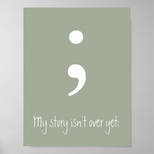 Semicolon / Meine Geschichte ist noch nicht vorbei Poster (Vorne)