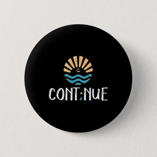 - Semicolon Mental Health Awareness Gift Button (Vorderseite)
