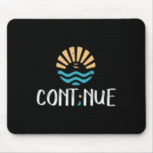 - Semicolon Mental Health Awareness Gift Mousepad