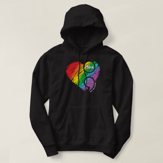 Semicolon Mental Health Awareness Hoodie (Design vorne)