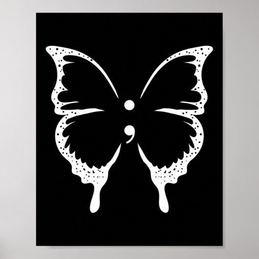 Semicolon Mental Health Awareness Poster (Vorne)