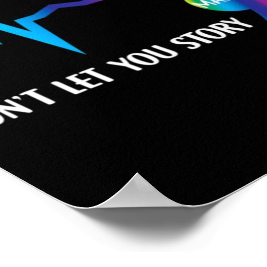 Semicolon Mental Health Awareness Suicide Preventi Poster (Ecke)