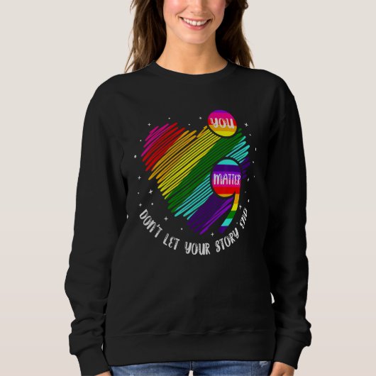 Semicolon Mental Health Awareness Sweatshirt (Vorderseite)