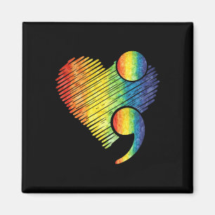 Semicolon Mental Health Suicide Awareness Pr Magnet