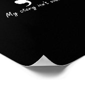 Semicolon My Story ist nicht über Longsleeve Poster (Ecke)