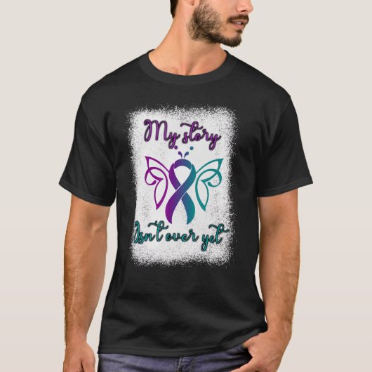Semicolon Project Butterfly Depression Awareness T-Shirt (Vorderseite)