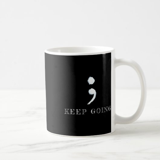 Semicolon Project Mental Health Awareness Kaffeetasse (Rechts)