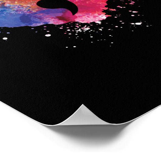 Semicolon Project Mental Health Awareness Poster (Ecke)