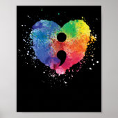 Semicolon Project Mental Health Awareness Poster (Vorne)
