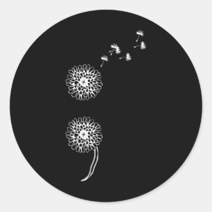 Semicolon Project Suicide Prevention Blowbyll Dand Runder Aufkleber