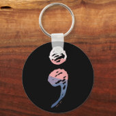 Semicolon - Psychische Gesundheit Schlüsselanhänger (Vorderseite)