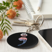 Semicolon - Psychische Gesundheit Schlüsselanhänger (Seite)