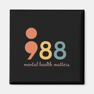 Semicolon Psychische Probleme Suizid Prävention Magnet