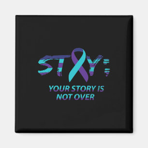 Semicolon Suicide Awareness Mental Health Magnet