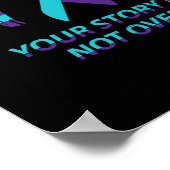 Semicolon Suicide Awareness Mental Health Poster (Ecke)