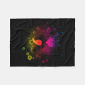 Semicolon Suicide Awareness Mental Illusion Fleecedecke (Vorderseite (Horizontal))