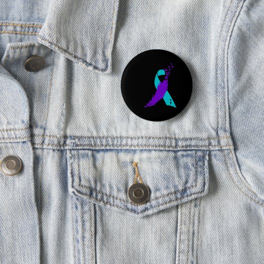 Semicolon Suicide Awareness Ribbon Button (Beispiel)