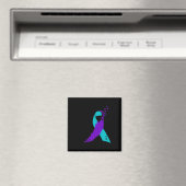 Semicolon Suicide Awareness Ribbon Magnet (In Situ (Geschirrspüler))
