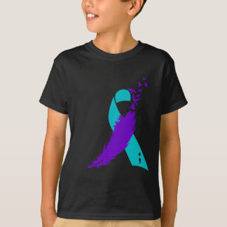 Semicolon Suicide Awareness Ribbon T-Shirt