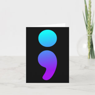 Semicolon Suicide Awareness Semi Colon Suicide Pre Karte