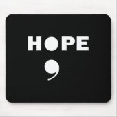 Semicolon Suicide Bewusstsein für eine psychische  Mousepad (Vorne)