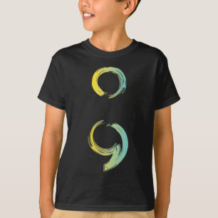 Semicolon Suicide Bewusstsein für eine psychische T-Shirt
