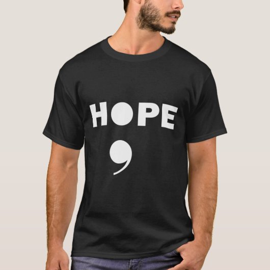 Semicolon Suicide Bewusstsein für eine psychische T-Shirt (Vorderseite)