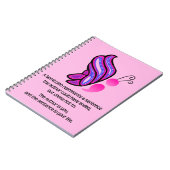 Semicolon Suicide/Depression Awareness Butterfly Notizblock (Linke Seite)