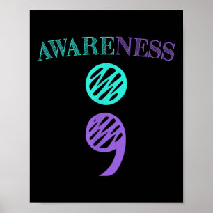 Semicolon Suicide Prevention Awareness Poster