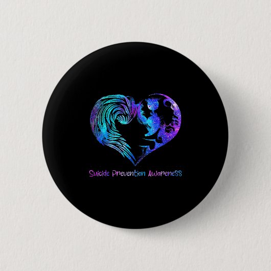Semicolon Suicide Prevention Awareness Week Button (Vorderseite)
