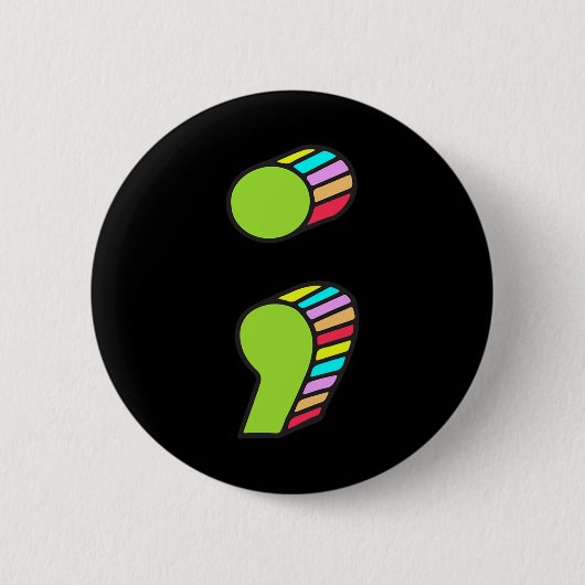Semicolon T Button (Vorderseite)