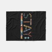 Semicolon Tomorrow braucht das Bewusstsein für psy Fleecedecke (Vorderseite (Horizontal))