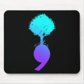 Semicolon Tree Suicide Prevention Awareness Mousepad (Vorne)