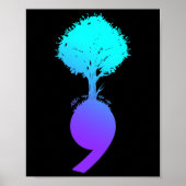 Semicolon Tree Suicide Prevention Awareness Poster (Vorne)