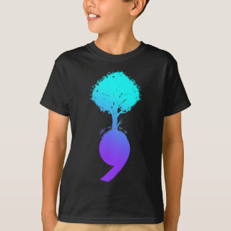 Semicolon Tree Suicide Prevention Awareness T-Shirt