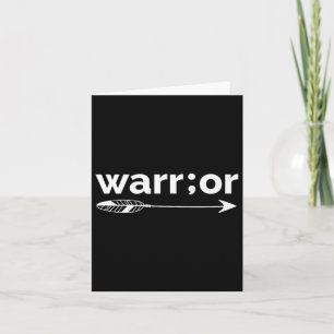 Semicolon Warrior Suicide Prevention Awareness Karte