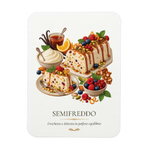 Semifreddo – Vintage italienisches Dessert Magnet