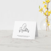 Semikolon-Anweisungs-Anmerkungs-Karte Karte (Gelbe Blume)