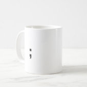 Semikolon Kaffeetasse (Vorderseite Links)