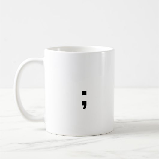 Semikolon Kaffeetasse (Links)