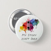Semikolon meine Geschichte ist nicht vorbei Button (Vorne & Hinten)