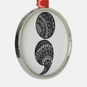Semikolon Ornament Aus Metall (Rechts)