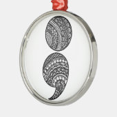 Semikolon Ornament Aus Metall (Links)