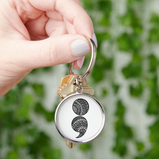 Semikolon Schlüsselanhänger (Hand)